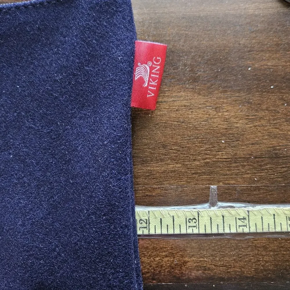 2 Navy Blue Viking Wool Money Bag Travel Bag Pencil Pouch Albert Einstein Quote